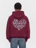 L'amour Hoodie Cranberry Red