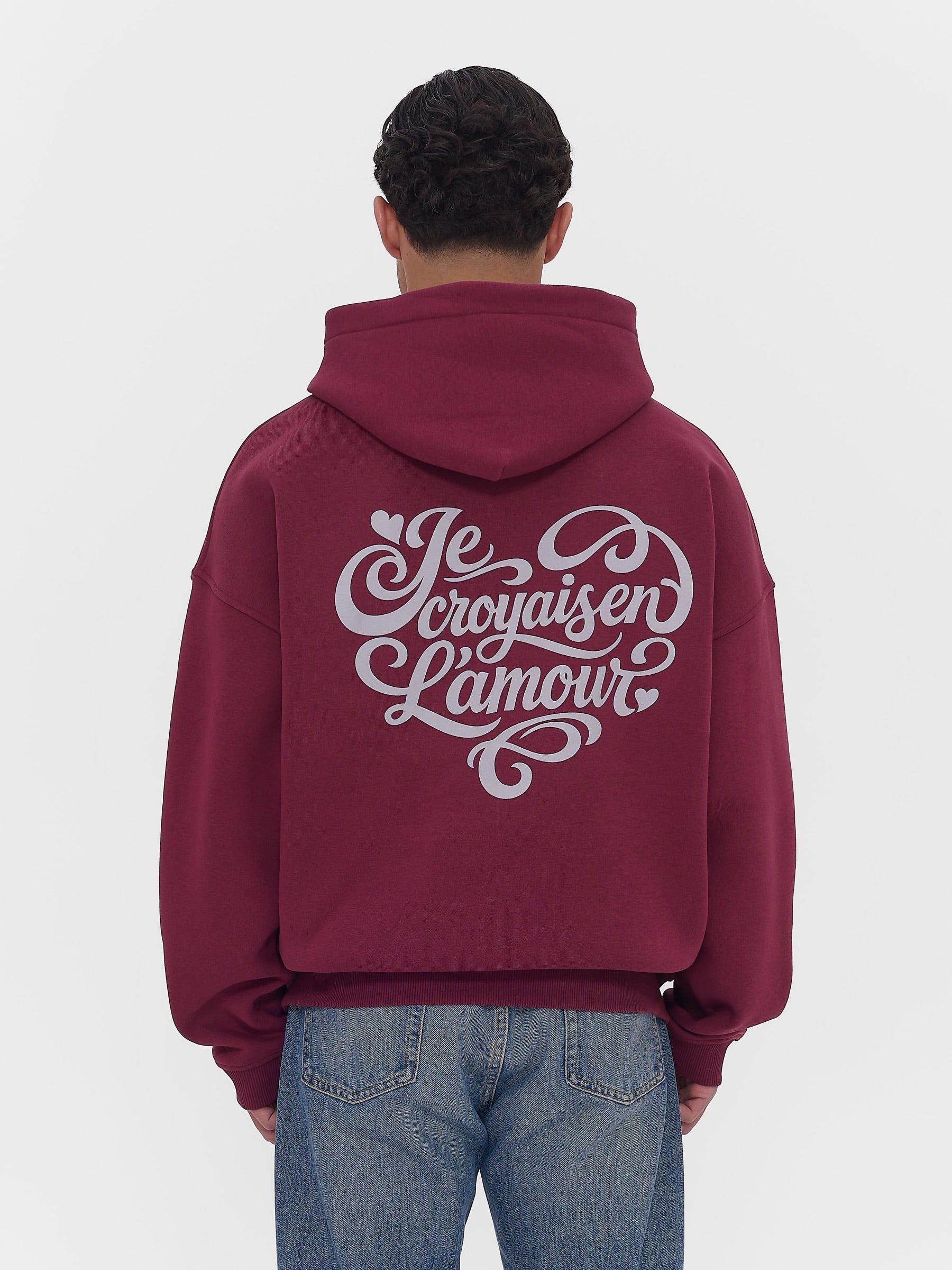 L'amour Hoodie Cranberry Red