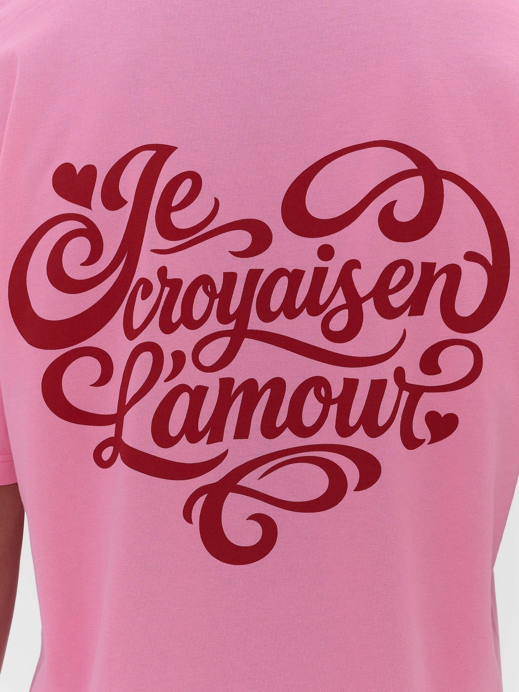 L'amour T-Shirt Washed Rose Washed