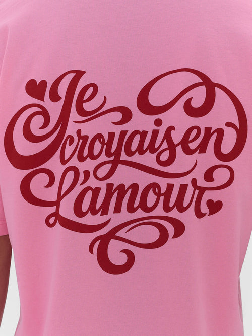 L'amour T-Shirt Washed Rose Washed