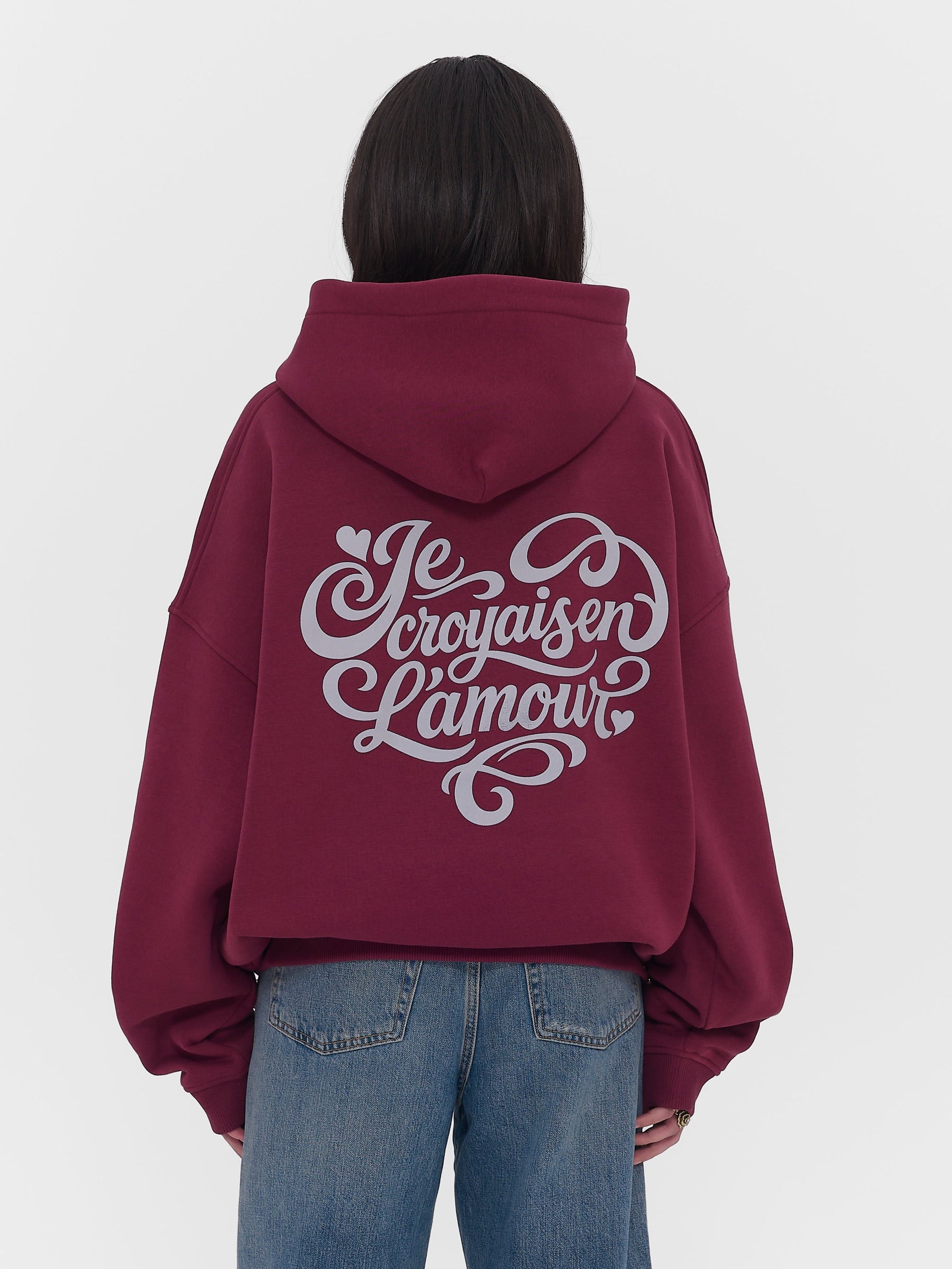 L'amour Hoodie Cranberry Red