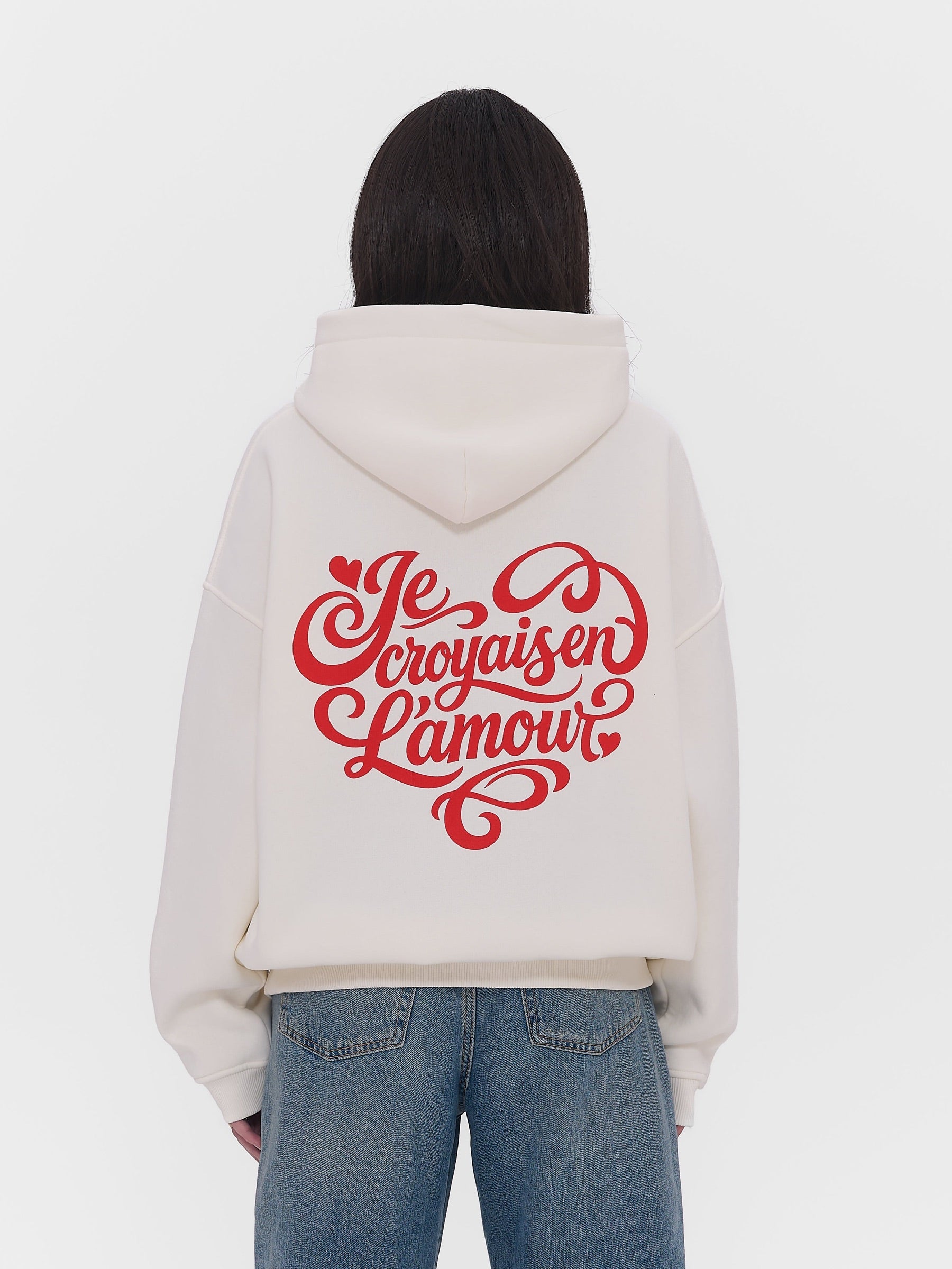 L'amour Hoodie Off White
