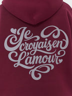 L'amour Hoodie Cranberry Red