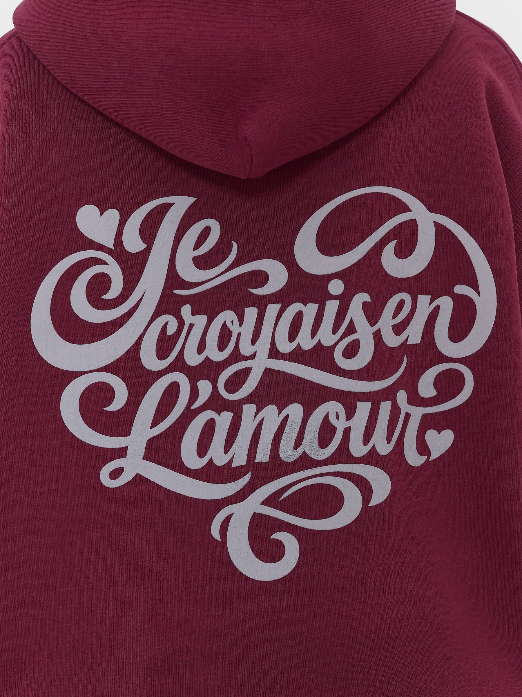 L'amour Hoodie Cranberry Red